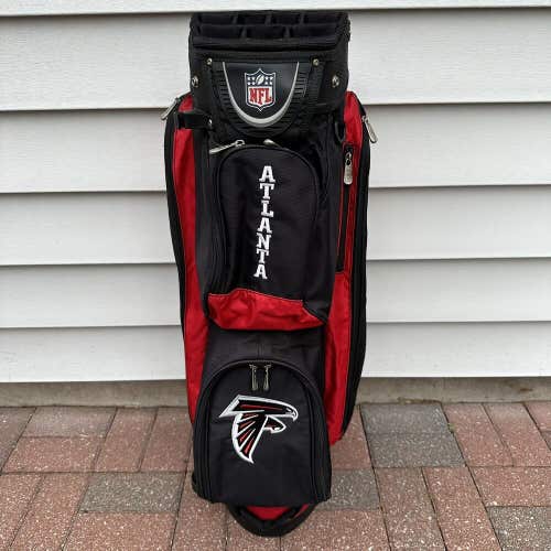 Atlanta Falcons NFL Wilson Golf Bag 14 Way Dividers Black Red White