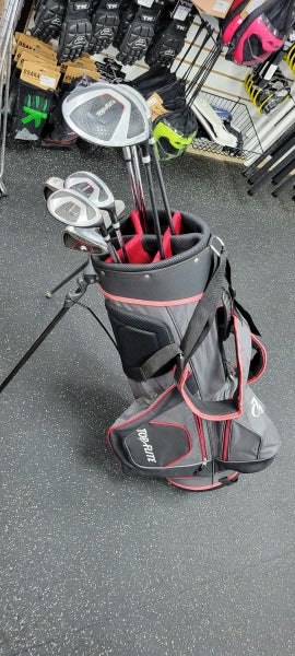 Used Top Flite 10 Piece 10 Piece Regular Flex Steel Shaft Men's Package Sets