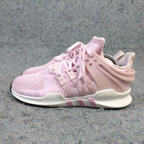 Adidas EQT Support ADV Girls 5Y Running Shoes Low Top Trainers Pink Knit B27889