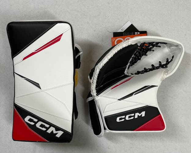 NEW CCM Axis 2.9 Intermediate Catch Glove & Blocker Set, Chicago Colorway, FULL RIGHT