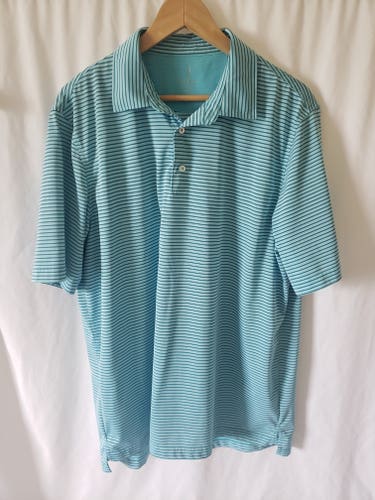 Bobby Jones Turquoise Men's Golf Shirt Polo Size XL Excellent Used Condition