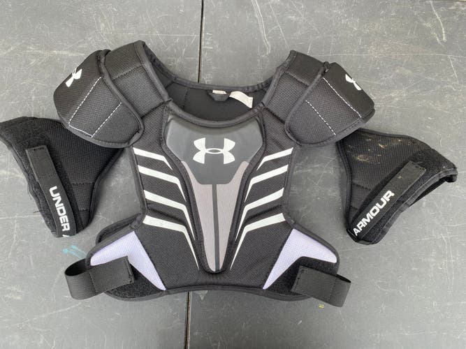 Used Youth Large  Under Armour Shoulder Pads Black Small