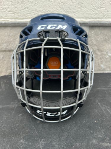 Blue Used CCM FL3DS Junior Helmet C3-2