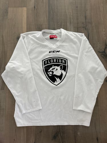 Florida Panthers CCM Practice Jersey White L