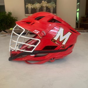 Univ Maryland Game Worn Helmet With Maryland Chinstrap