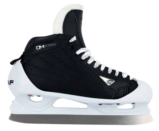New Graf DM1050 Hockey Goalie Skates Senior White