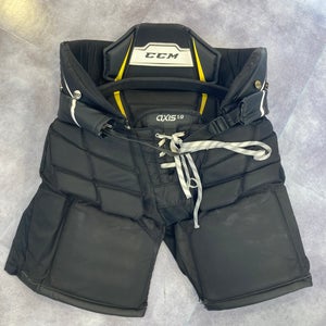 Black Used Senior Small CCM Axis 1.9 Hockey Goalie Pants