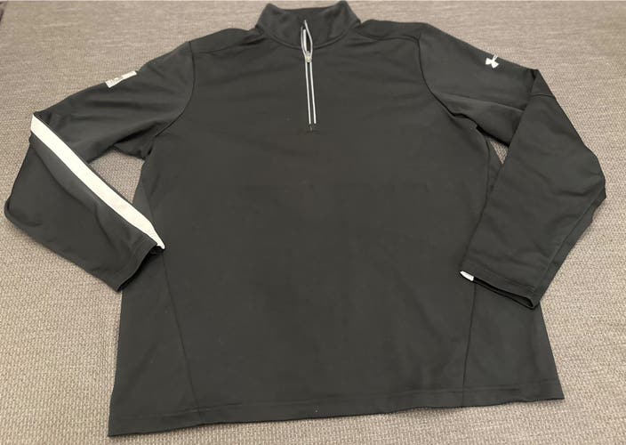 Under Armour men’s black 1/4 zip long-sleeve pullover