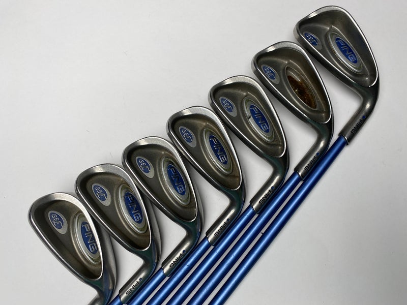 Ping G5 Ladies Iron Set 5-PW+SW Blue Dot 1* Up ULT50I Ladies Graphite Womens RH
