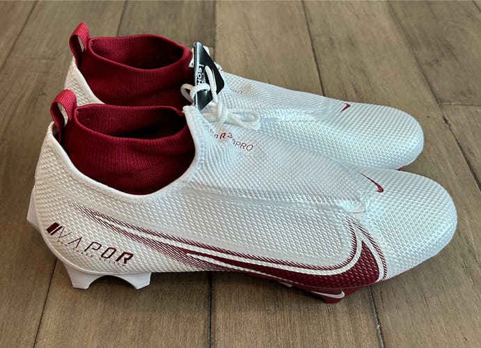 Size 12 Nike Vapor Edge Pro 360 Football Cleats White Red Crimson