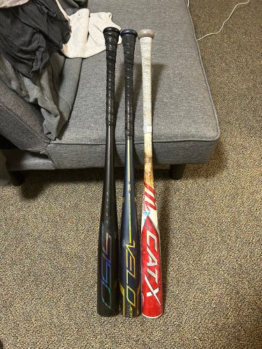 Used BBCOR Certified (-3) 30 oz 33" Bats