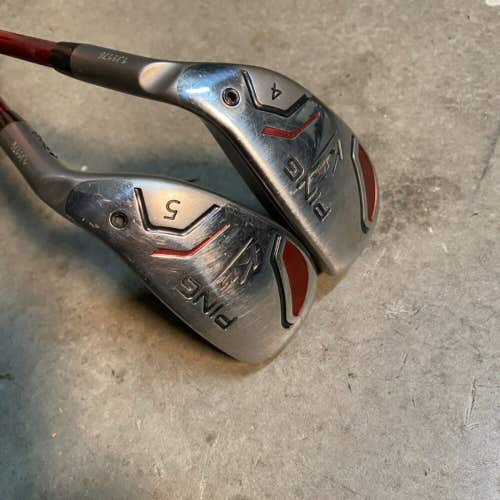 Ping K15 Hybrid Golf Club Combo Set Stiff Flex 4&5 Hybrids