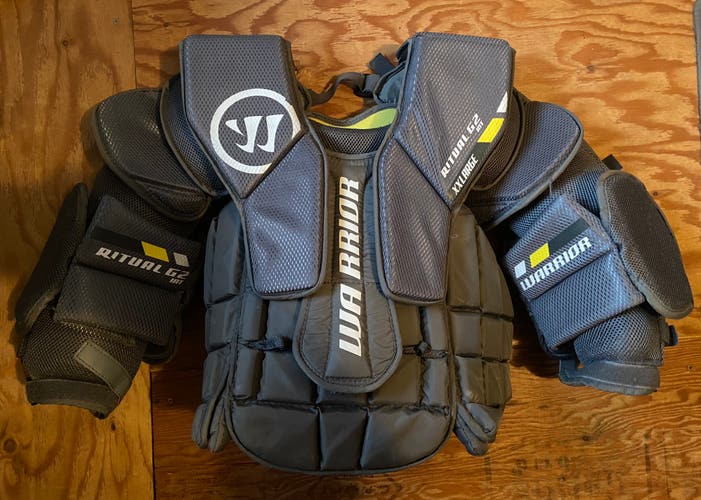 Used  Warrior  Ritual G2 Goalie Chest Protector
