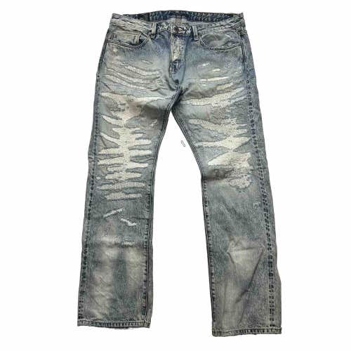 Cult of Individuality Rebel Straight Denim Jeans Japanese Selvedge 38x
