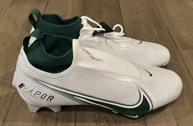 Size 10 Nike Vapor Edge Pro 360 Football Cleats White Green