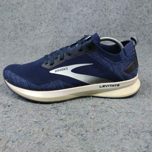 Brooks Levitate 4 Mens 11 Running Shoes Athletic Trainers Navy Blue Low Top
