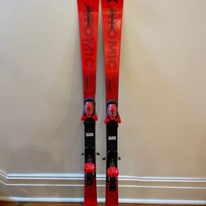 Used Atomic 145 cm Racing Redster FIS SG Skis With Bindings