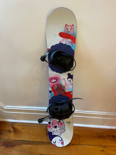 Used Kid's Burton Chicklet Snowboard All Mountain With Bindings