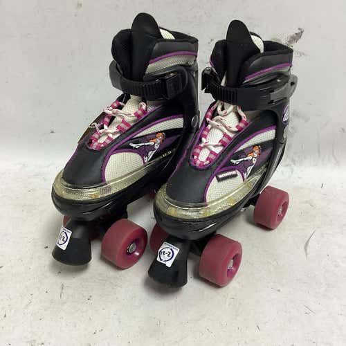 Used Mongoose Girls Quad Skates 12-2 Adjustable Inline Skates - Roller And Quad