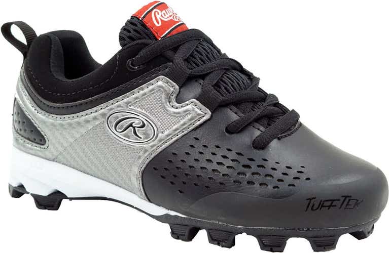 Rawling Clubhouse Cleat Blk Svr Yth 11.5