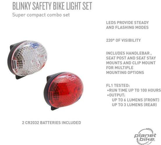 Blinky Safety Bike Light Set
