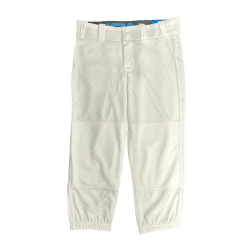 Used Easton Girls Lg White Softball Pants