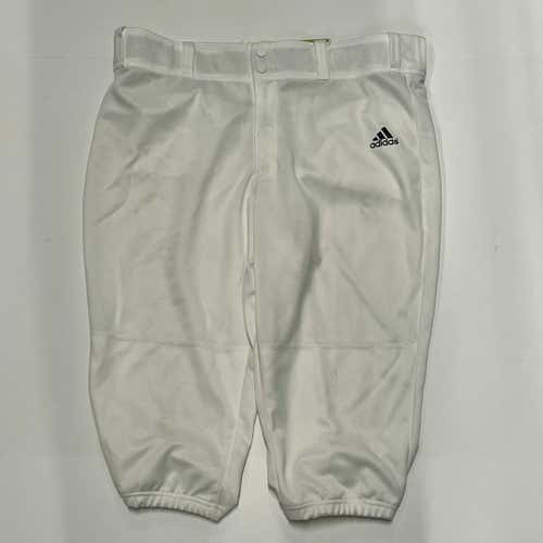 Used Adidas Adult Xl Pant White Baseball & Softball Bottoms
