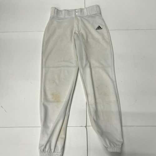 Used Adidas Adidas Bb Pant White Sm Sm Baseball & Softball Bottoms