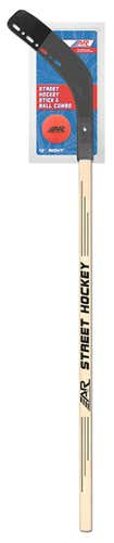 A & R Wood Street Hockey Stick 42" With Ball