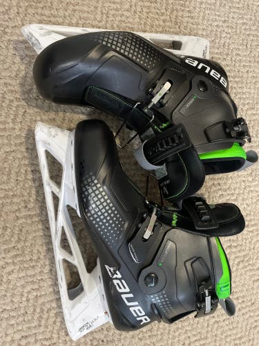 Used Senior Bauer Regular Width 9 Konekt Hockey Goalie Skates