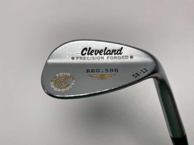Cleveland 2012 588 Chrome 58* 12 True Temper Tour Concept Wedge RH Midsize Grip