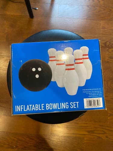 Inflatable bowling practice