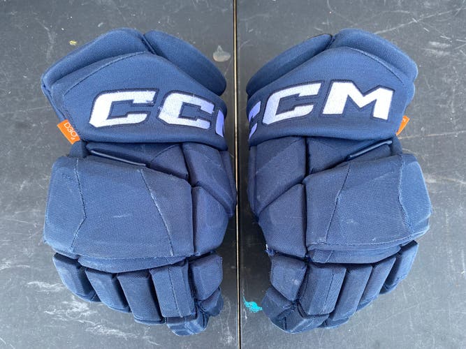 CCM JetSpeed FT1 Pro Stock Hockey Gloves 14" Navy Blue 3743