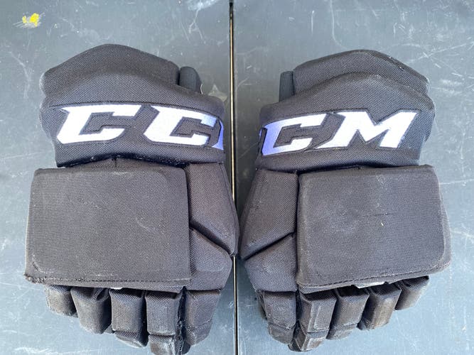 CCM HGTK Tacks Pro Stock Hockey Gloves 14" Black 3498