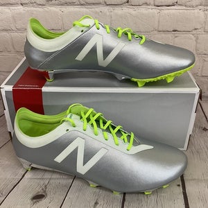 New Balance MSFLEFSW Men's Soccer Cleats Grey White Yellow US Size 10 D NIB