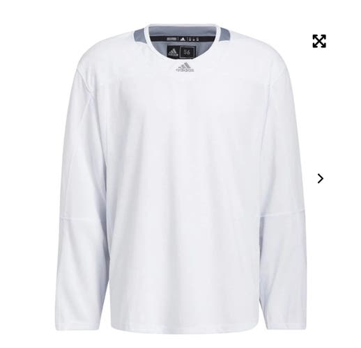 White New Adult Unisex Adidas Jersey Size 60