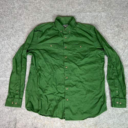 Guide Series Mens Shirt Extra Large Tall XLT Green Gander Mountain Hiking Gorp