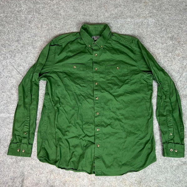 Guide Series Mens Shirt Extra Large Tall XLT Green Gander Mountain Hiking Gorp