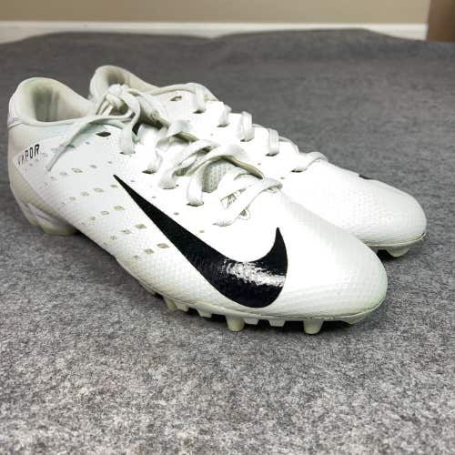Nike Mens Football Cleats 13 White Black Shoe Lacrosse Vapor Untouchable Speed 3
