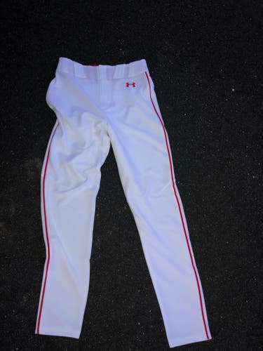 White New Small Adult Unisex Game Pants