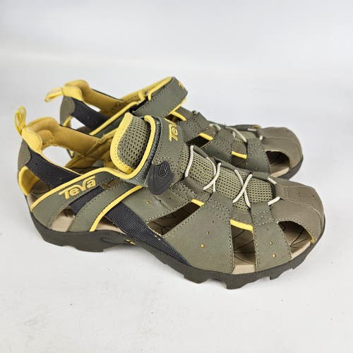 Teva Deacon 6969 Women's 10 Sandals Gray Yellow Sports Water Hiking Trail Shoes
