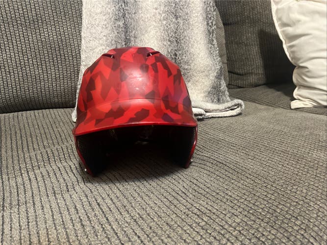 Under Armour Adult Solid Molded Batting Helmet Red Camo 6 1/2 - 7 1/2