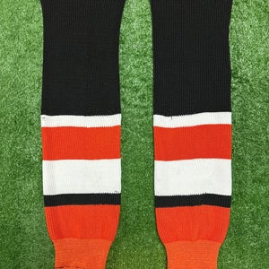 Orange/Black/White Hockey Socks