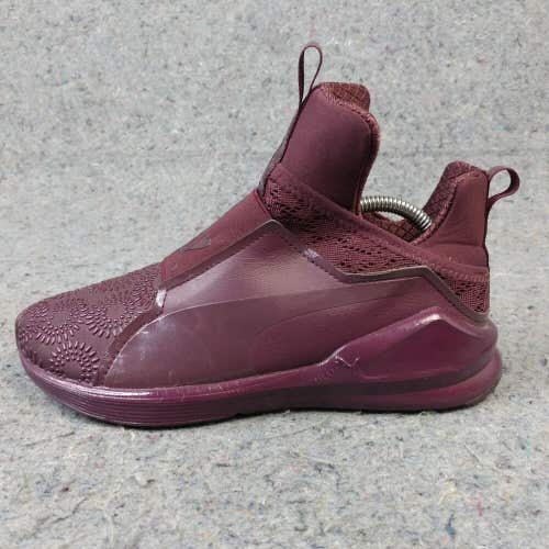 Puma Fierce KRM Womens 6.5 Shoes Slip On Trainers Sneakers Red Wine Maroon