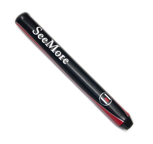 NEW SeeMore Garsen Ultimate Red/Black Midsize 11.5" Golf Putter Grip