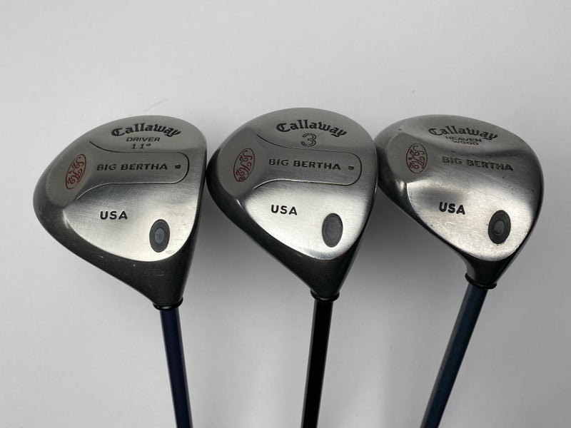 Callaway S2H2 Wood Set 1 3 7 | 11* Various Regular Graphite Mens RH