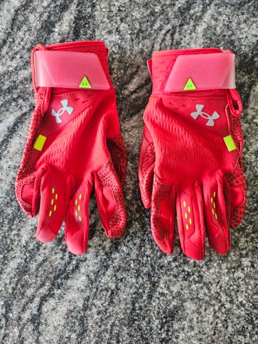 Used Mens Small Under Armour Harper Pro Batting Gloves