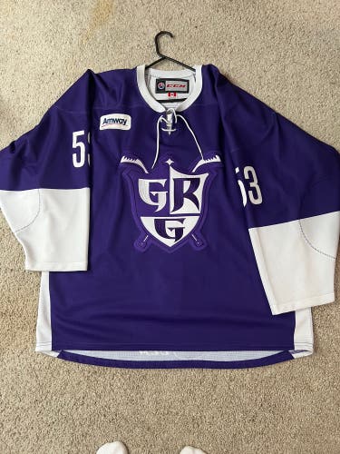 Team issued Grand Rapids griffins alternate jersey