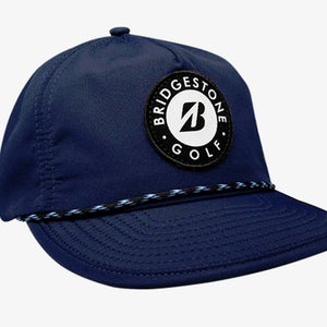NEW Bridgestone Crusher Navy Blue Adjustable Snapback Golf Hat/Cap