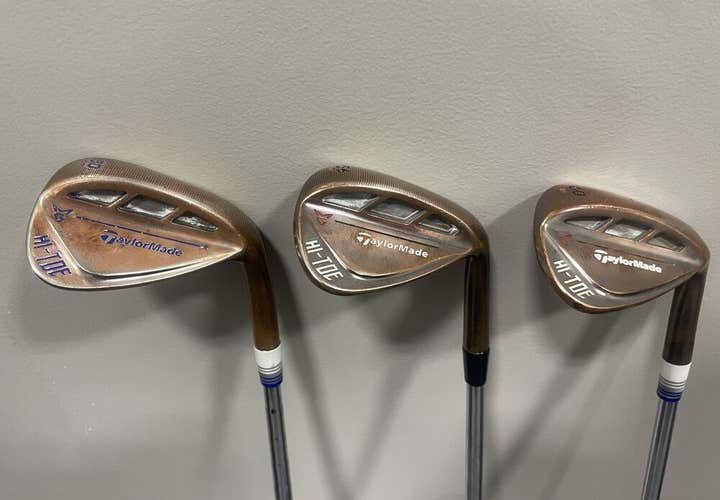 Taylormade Hi Toe Wedge Set 50,56,60 S200 And Nippon Right Handed